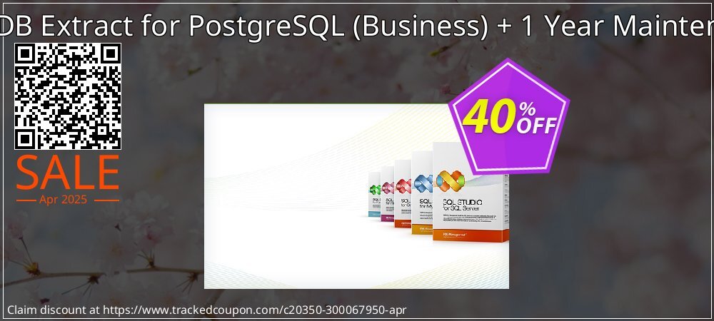 EMS DB Extract for PostgreSQL - Business + 1 Year Maintenance coupon on National Walking Day super sale