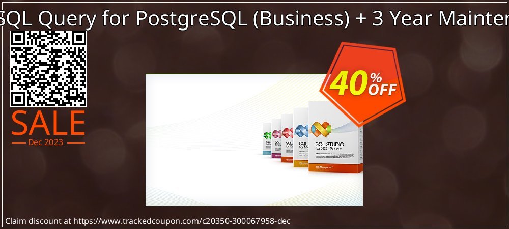 EMS SQL Query for PostgreSQL - Business + 3 Year Maintenance coupon on Virtual Vacation Day offering discount