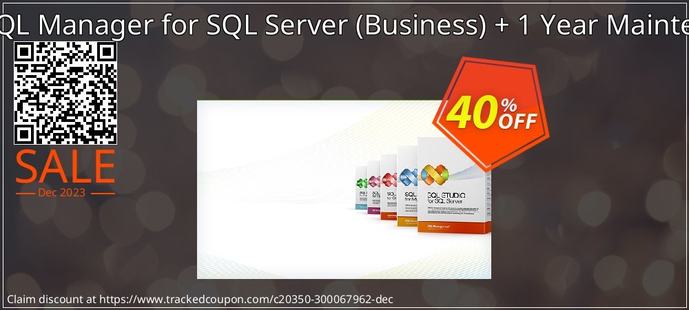 EMS SQL Manager for SQL Server - Business + 1 Year Maintenance coupon on April Fools Day promotions