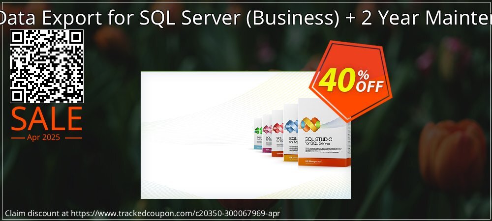 EMS Data Export for SQL Server - Business + 2 Year Maintenance coupon on April Fools' Day super sale