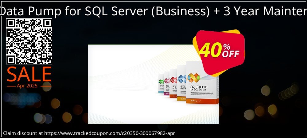 EMS Data Pump for SQL Server - Business + 3 Year Maintenance coupon on April Fools' Day offer