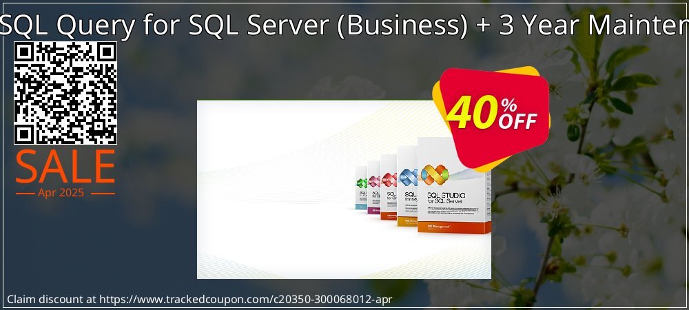 EMS SQL Query for SQL Server - Business + 3 Year Maintenance coupon on April Fools' Day offering sales