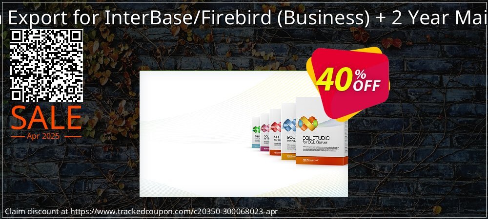 EMS Data Export for InterBase/Firebird - Business + 2 Year Maintenance coupon on Easter Day discounts