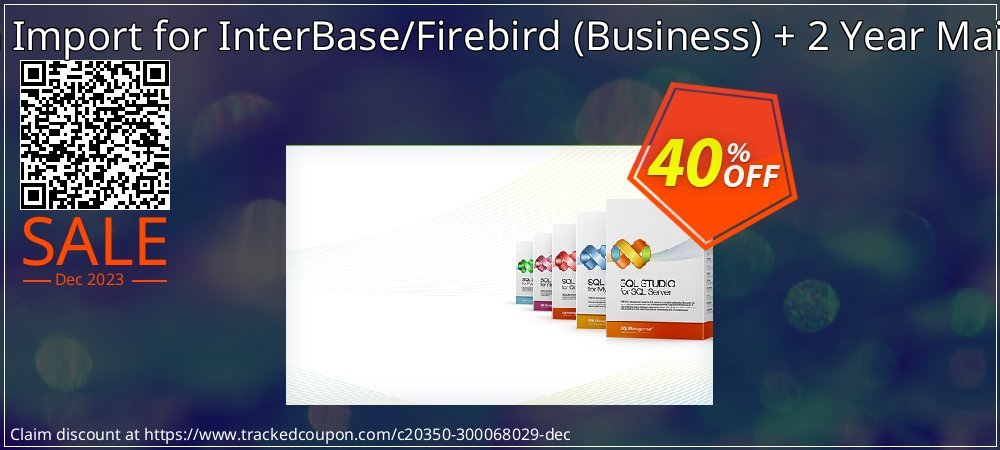 EMS Data Import for InterBase/Firebird - Business + 2 Year Maintenance coupon on Hug Day offer