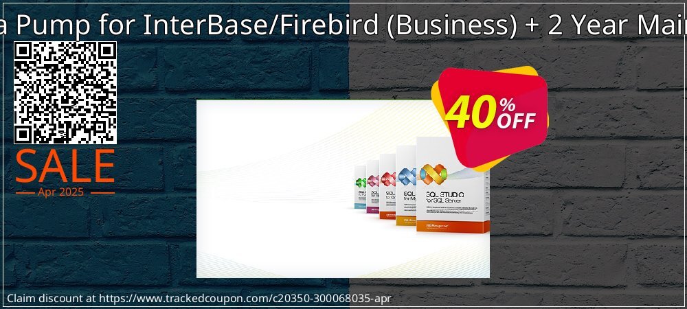 EMS Data Pump for InterBase/Firebird - Business + 2 Year Maintenance coupon on World Backup Day sales