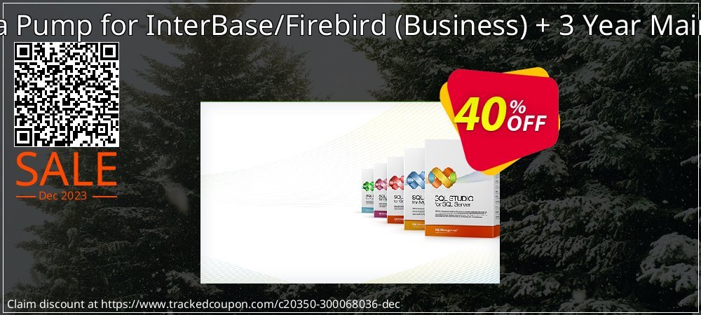 EMS Data Pump for InterBase/Firebird - Business + 3 Year Maintenance coupon on New Year's Day promotions