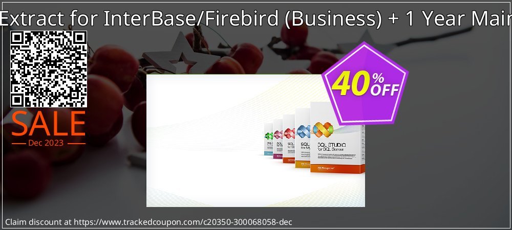 EMS DB Extract for InterBase/Firebird - Business + 1 Year Maintenance coupon on Happy New Year discount