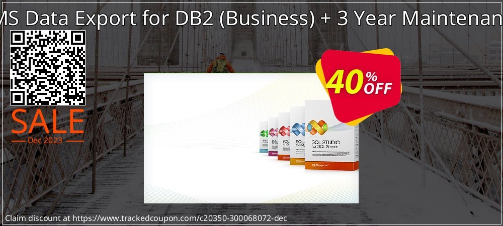 EMS Data Export for DB2 - Business + 3 Year Maintenance coupon on Happy New Year promotions