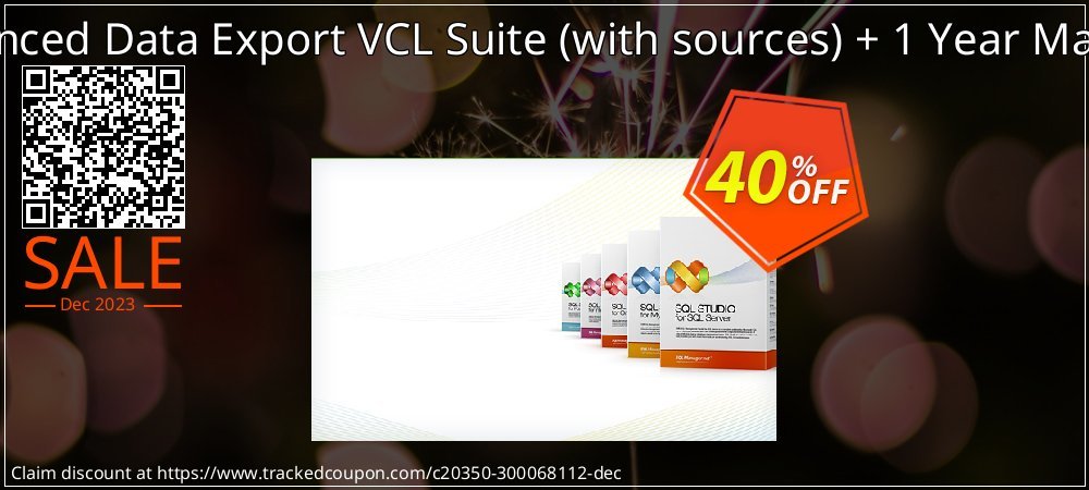 EMS Advanced Data Export VCL Suite - with sources + 1 Year Maintenance coupon on Programmers' Day discount