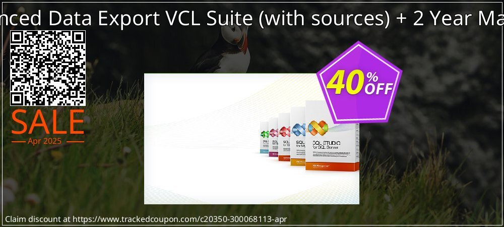 EMS Advanced Data Export VCL Suite - with sources + 2 Year Maintenance coupon on Easter Day discounts