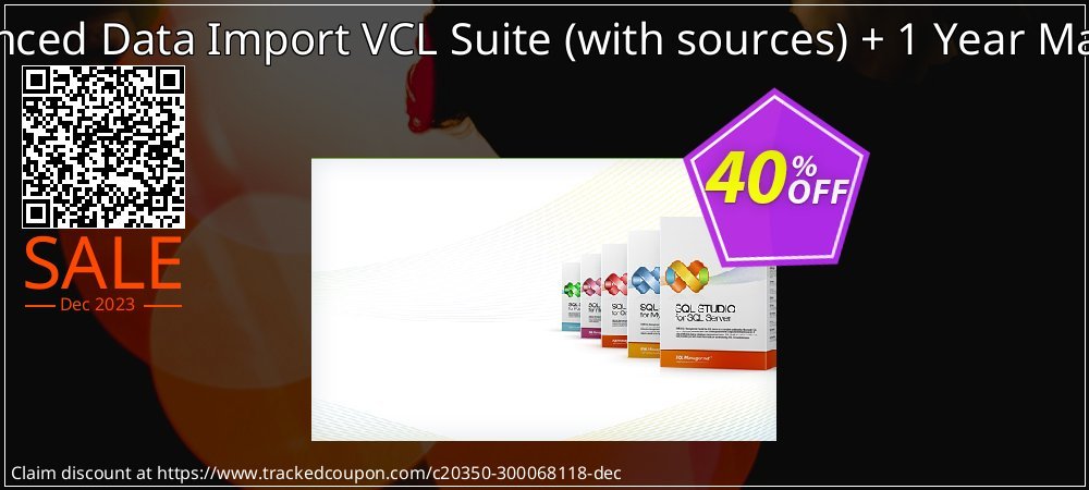 EMS Advanced Data Import VCL Suite - with sources + 1 Year Maintenance coupon on Camera Day offering sales