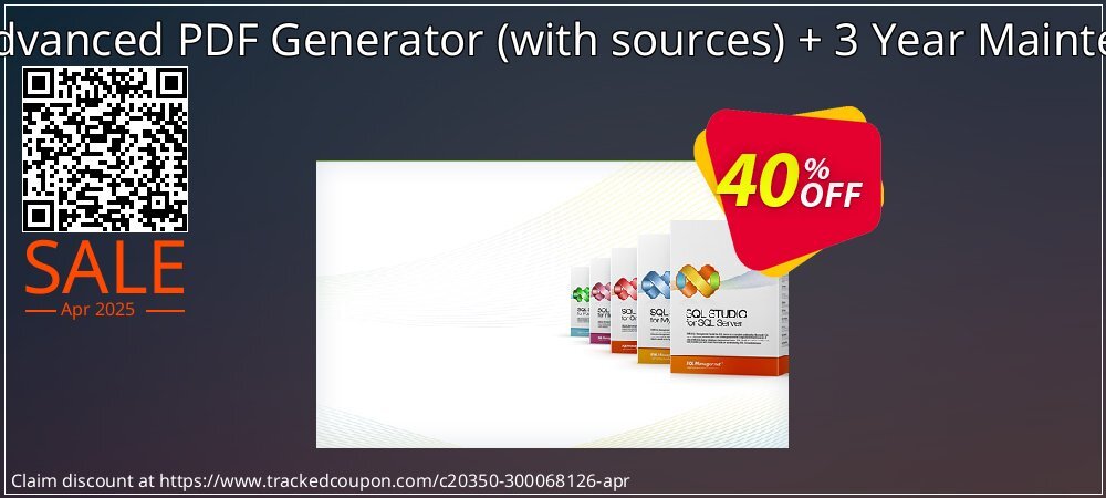 EMS Advanced PDF Generator - with sources + 3 Year Maintenance coupon on World Party Day offer