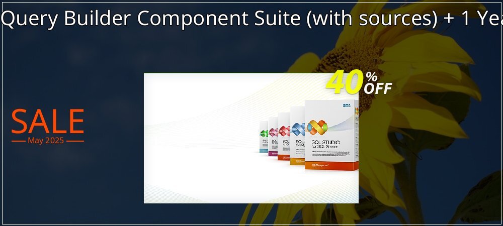 EMS Advanced Query Builder Component Suite - with sources + 1 Year Maintenance coupon on Mother's Day discounts