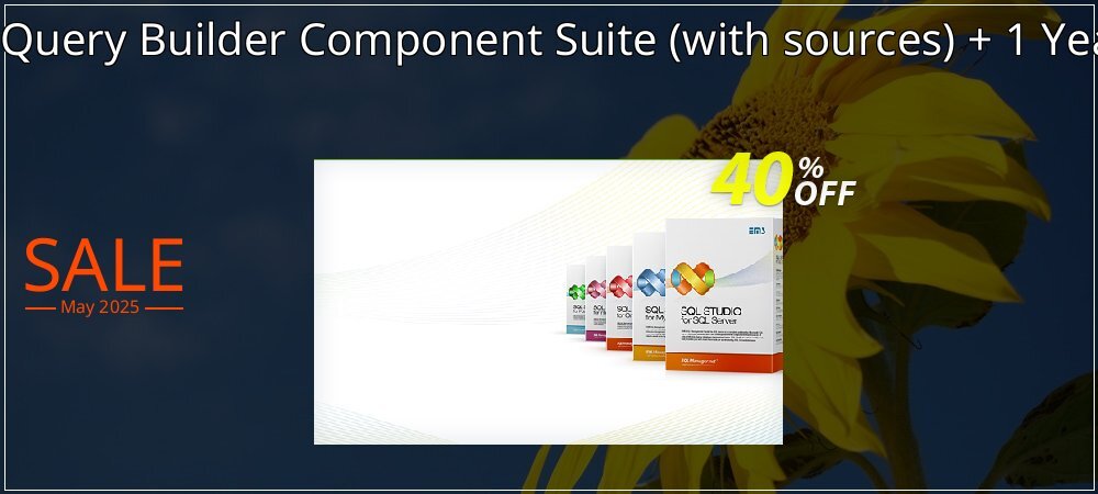 EMS Advanced Query Builder Component Suite - with sources + 1 Year Maintenance coupon on National Walking Day super sale