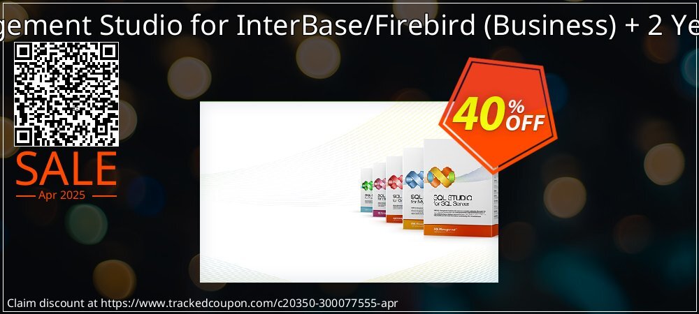 EMS SQL Management Studio for InterBase/Firebird - Business + 2 Year Maintenance coupon on World Backup Day discounts