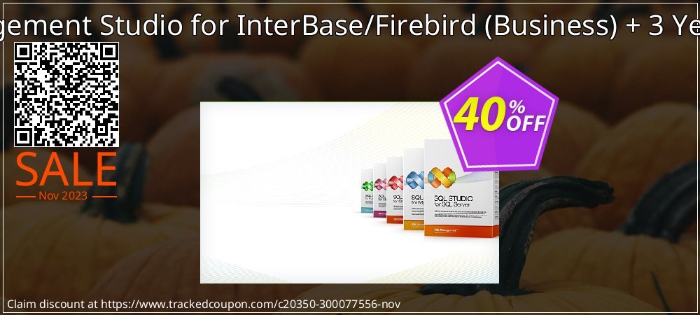 EMS SQL Management Studio for InterBase/Firebird - Business + 3 Year Maintenance coupon on Christmas Eve promotions