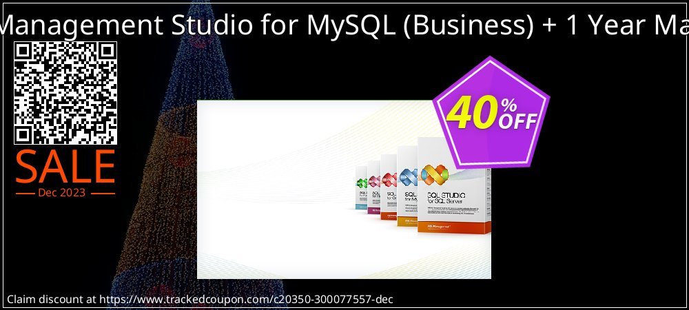 EMS SQL Management Studio for MySQL - Business + 1 Year Maintenance coupon on Happy New Year discounts