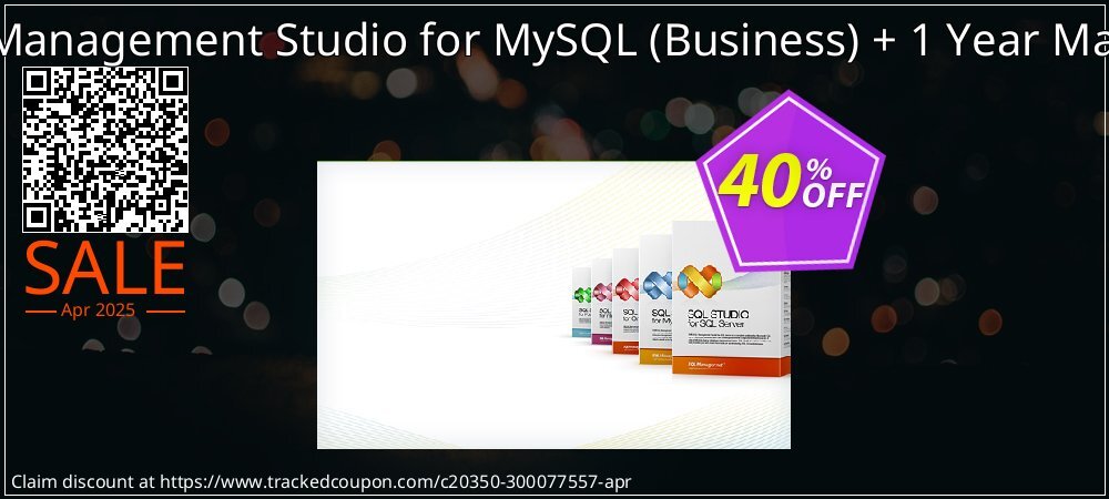 EMS SQL Management Studio for MySQL - Business + 1 Year Maintenance coupon on April Fools' Day deals