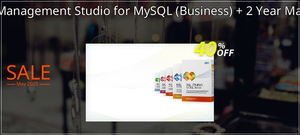 EMS SQL Management Studio for MySQL - Business + 2 Year Maintenance coupon on Easter Day offer