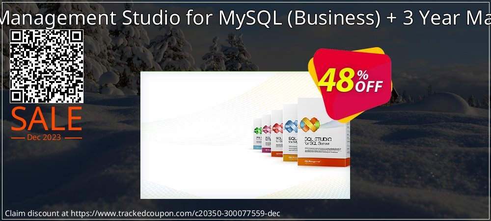 EMS SQL Management Studio for MySQL - Business + 3 Year Maintenance coupon on Happy New Year sales