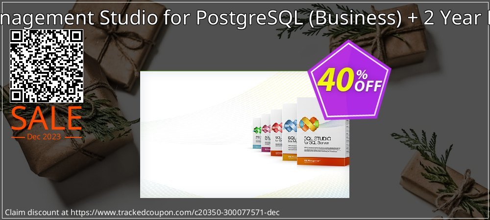 EMS SQL Management Studio for PostgreSQL - Business + 2 Year Maintenance coupon on Lover's Day offering discount