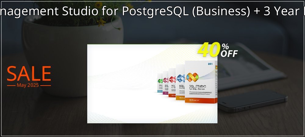 EMS SQL Management Studio for PostgreSQL - Business + 3 Year Maintenance coupon on Virtual Vacation Day discounts