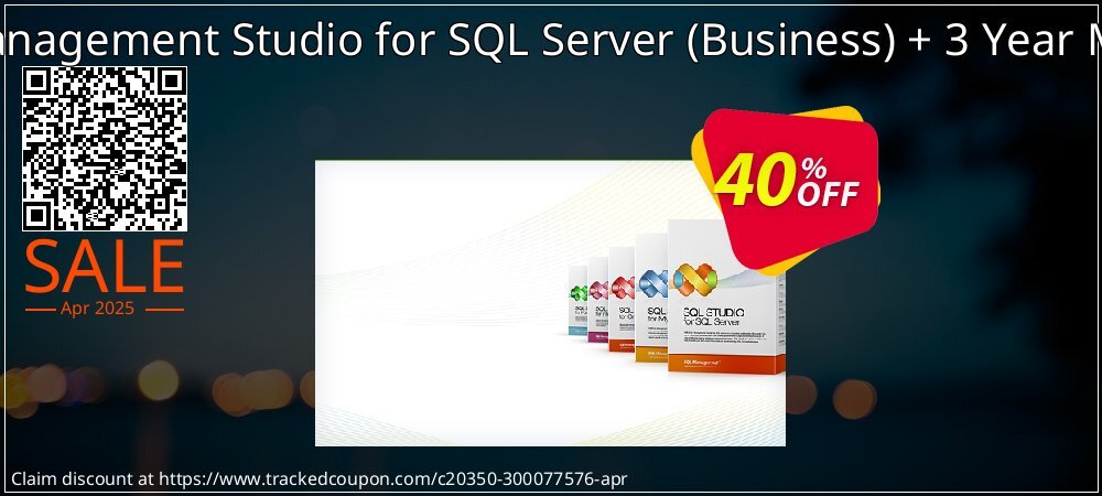 EMS SQL Management Studio for SQL Server - Business + 3 Year Maintenance coupon on World Party Day offer