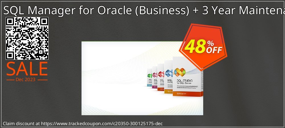 EMS SQL Manager for Oracle - Business + 3 Year Maintenance coupon on World Backup Day promotions