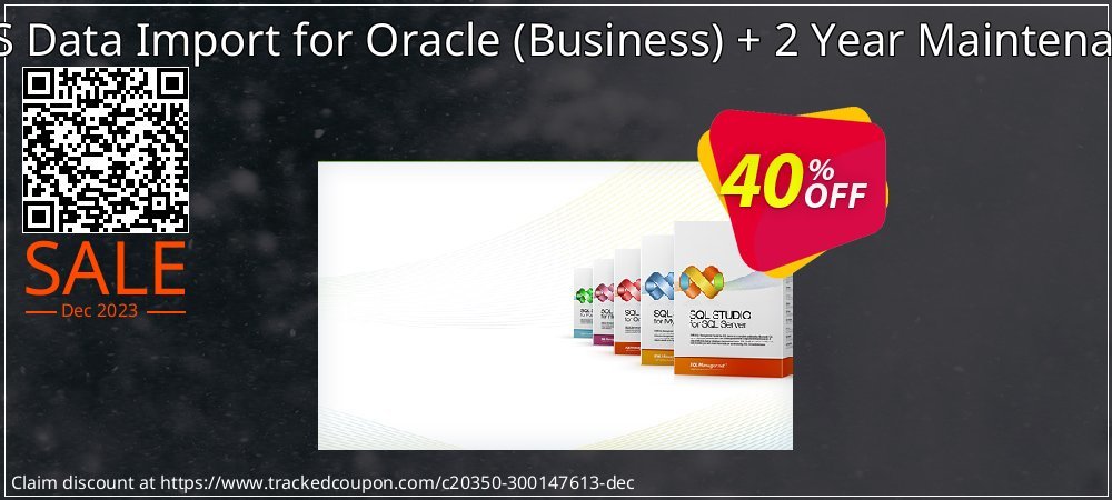 EMS Data Import for Oracle - Business + 2 Year Maintenance coupon on Happy New Year discounts