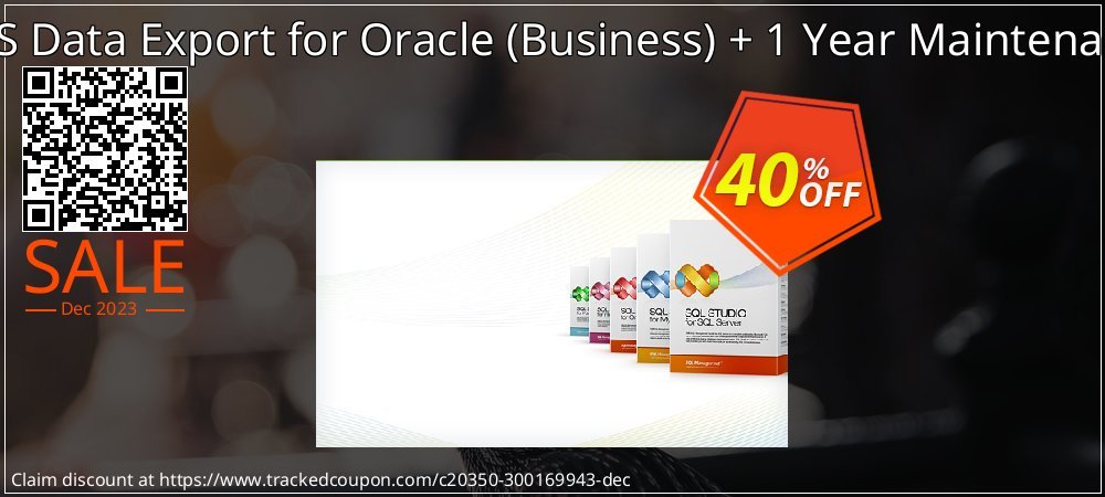 EMS Data Export for Oracle - Business + 1 Year Maintenance coupon on Happy New Year promotions