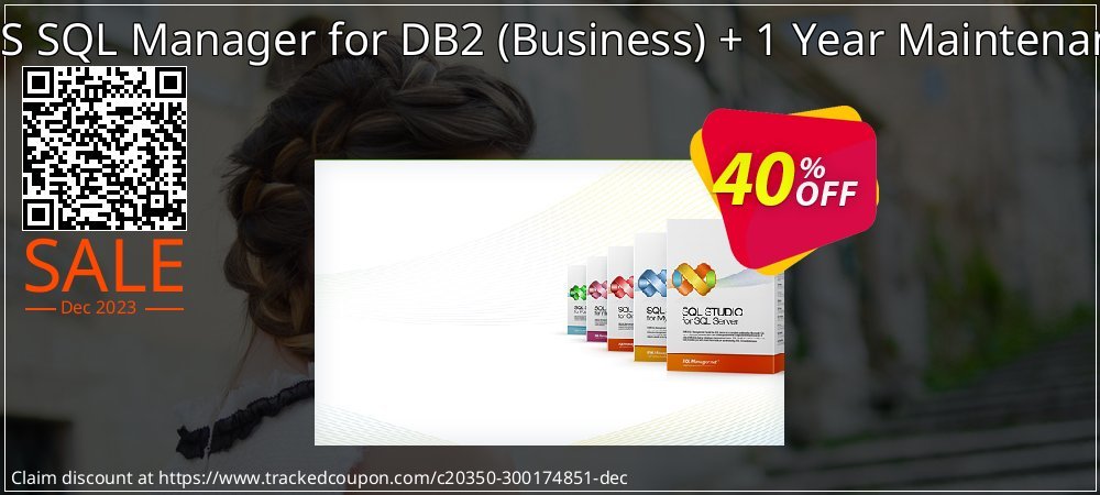 EMS SQL Manager for DB2 - Business + 1 Year Maintenance coupon on Palm Sunday offering discount