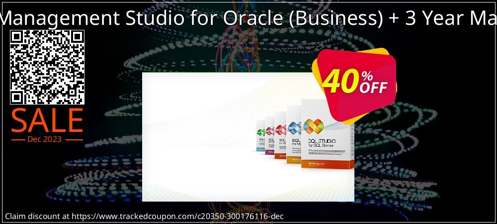 EMS SQL Management Studio for Oracle - Business + 3 Year Maintenance coupon on New Year's Day discounts
