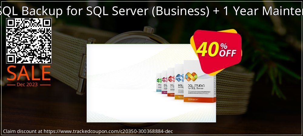 EMS SQL Backup for SQL Server - Business + 1 Year Maintenance coupon on Back to School offer