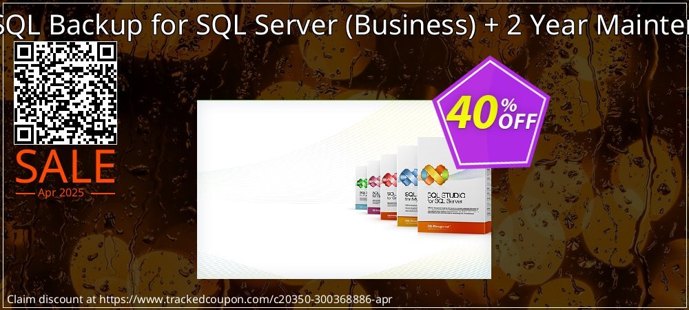 EMS SQL Backup for SQL Server - Business + 2 Year Maintenance coupon on Palm Sunday promotions