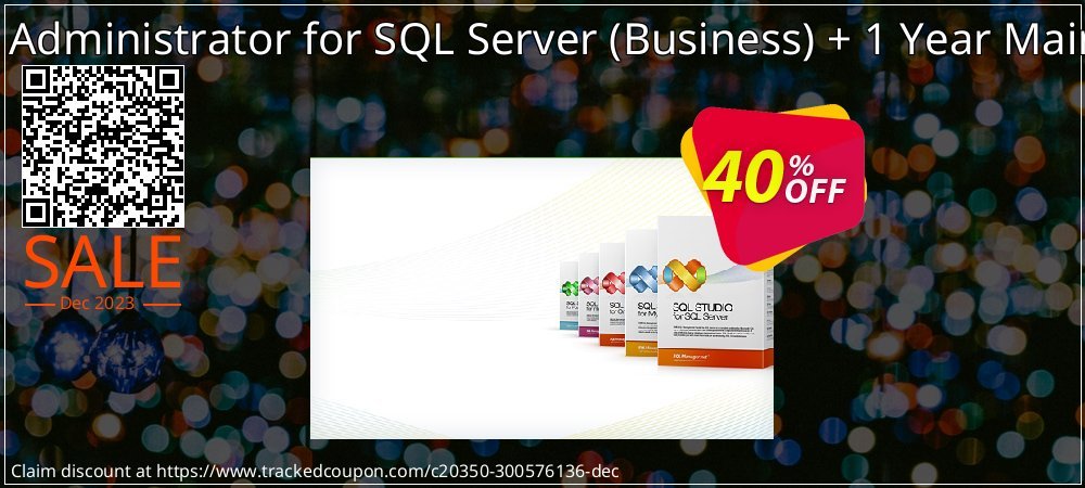 EMS SQL Administrator for SQL Server - Business + 1 Year Maintenance coupon on Macintosh Computer Day offering discount