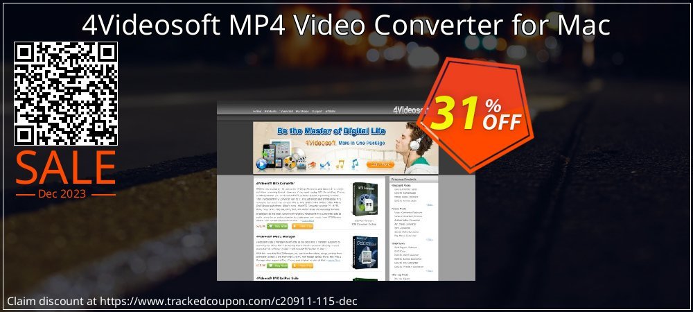 4Videosoft MP4 Video Converter for Mac coupon on National Walking Day offering discount