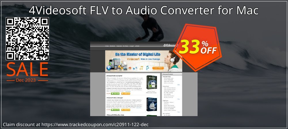 4Videosoft FLV to Audio Converter for Mac coupon on April Fools' Day offer