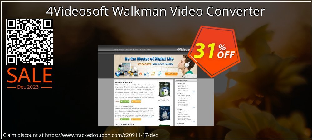 4Videosoft Walkman Video Converter coupon on Working Day super sale