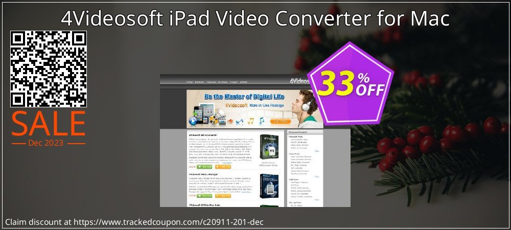 4Videosoft iPad Video Converter for Mac coupon on World Party Day sales