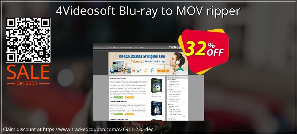 4Videosoft Blu-ray to MOV ripper coupon on National Walking Day offer
