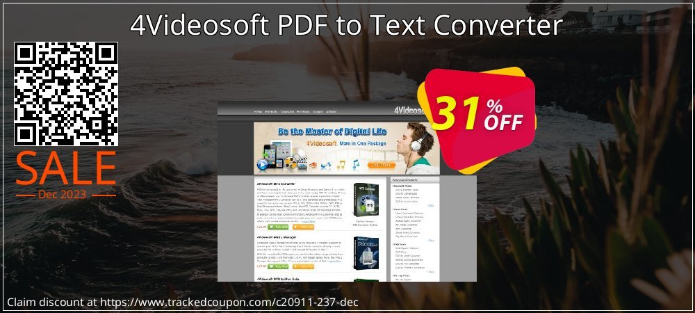 4Videosoft PDF to Text Converter coupon on April Fools' Day sales