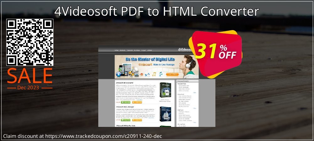 4Videosoft PDF to HTML Converter coupon on National Walking Day discount