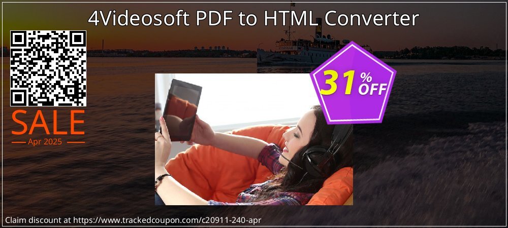 4Videosoft PDF to HTML Converter coupon on National Walking Day discount