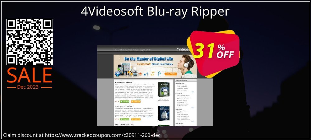 4Videosoft Blu-ray Ripper coupon on National Walking Day offering sales