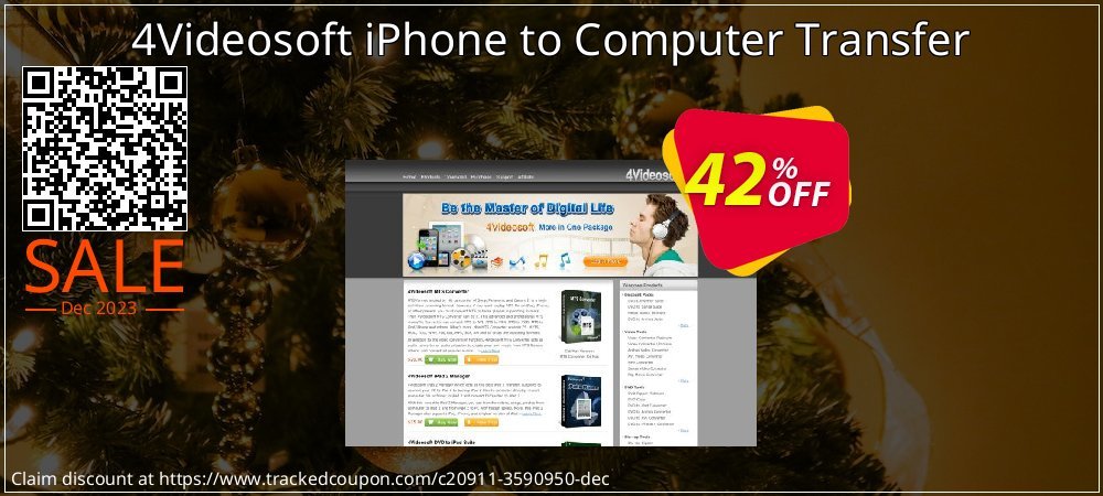 4Videosoft iPhone to Computer Transfer coupon on National Walking Day deals
