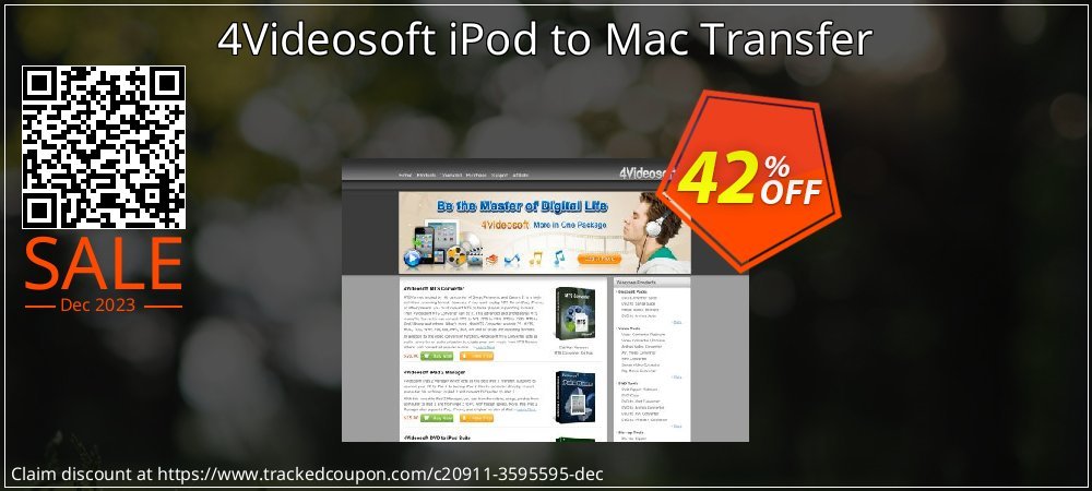 4Videosoft iPod to Mac Transfer coupon on National Walking Day offer