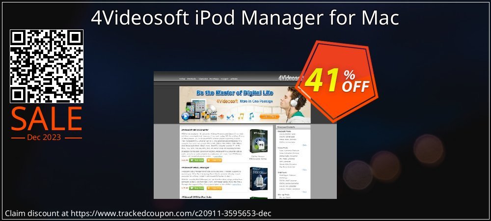 4Videosoft iPod Manager for Mac coupon on Virtual Vacation Day offering sales