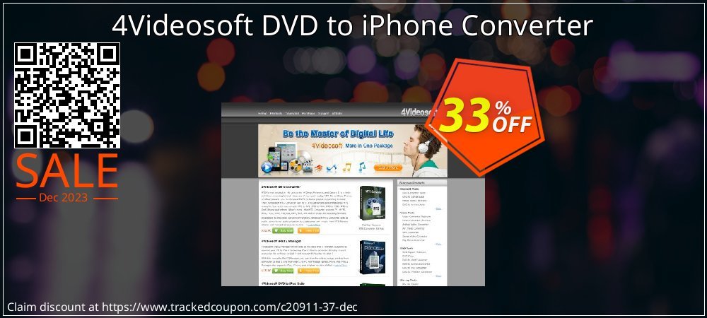 4Videosoft DVD to iPhone Converter coupon on Thanksgiving Day offering sales
