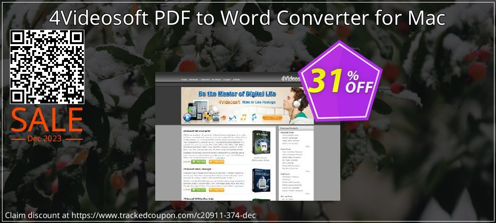 4Videosoft PDF to Word Converter for Mac coupon on World Password Day discount