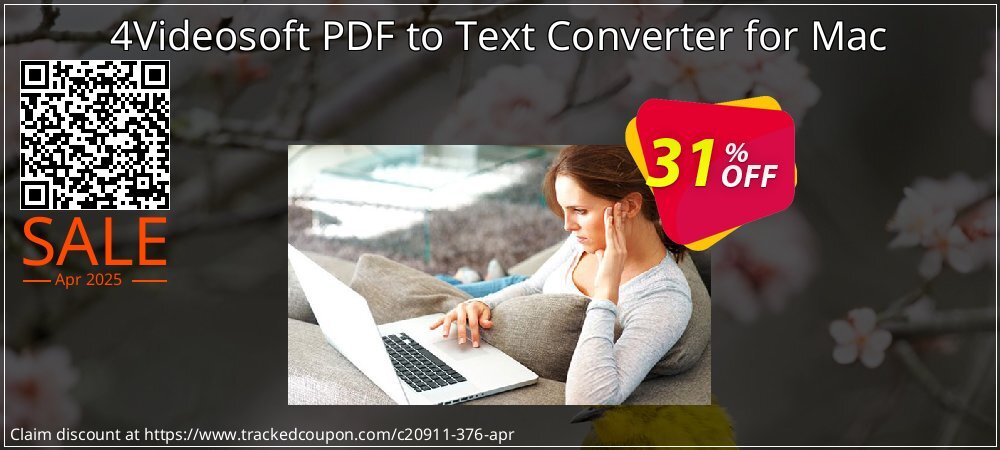 4Videosoft PDF to Text Converter for Mac coupon on World Party Day offering discount